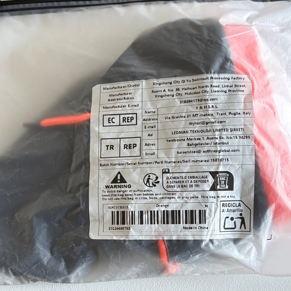 Black and Red Men's Swim Trunks - Picture 10 of 10